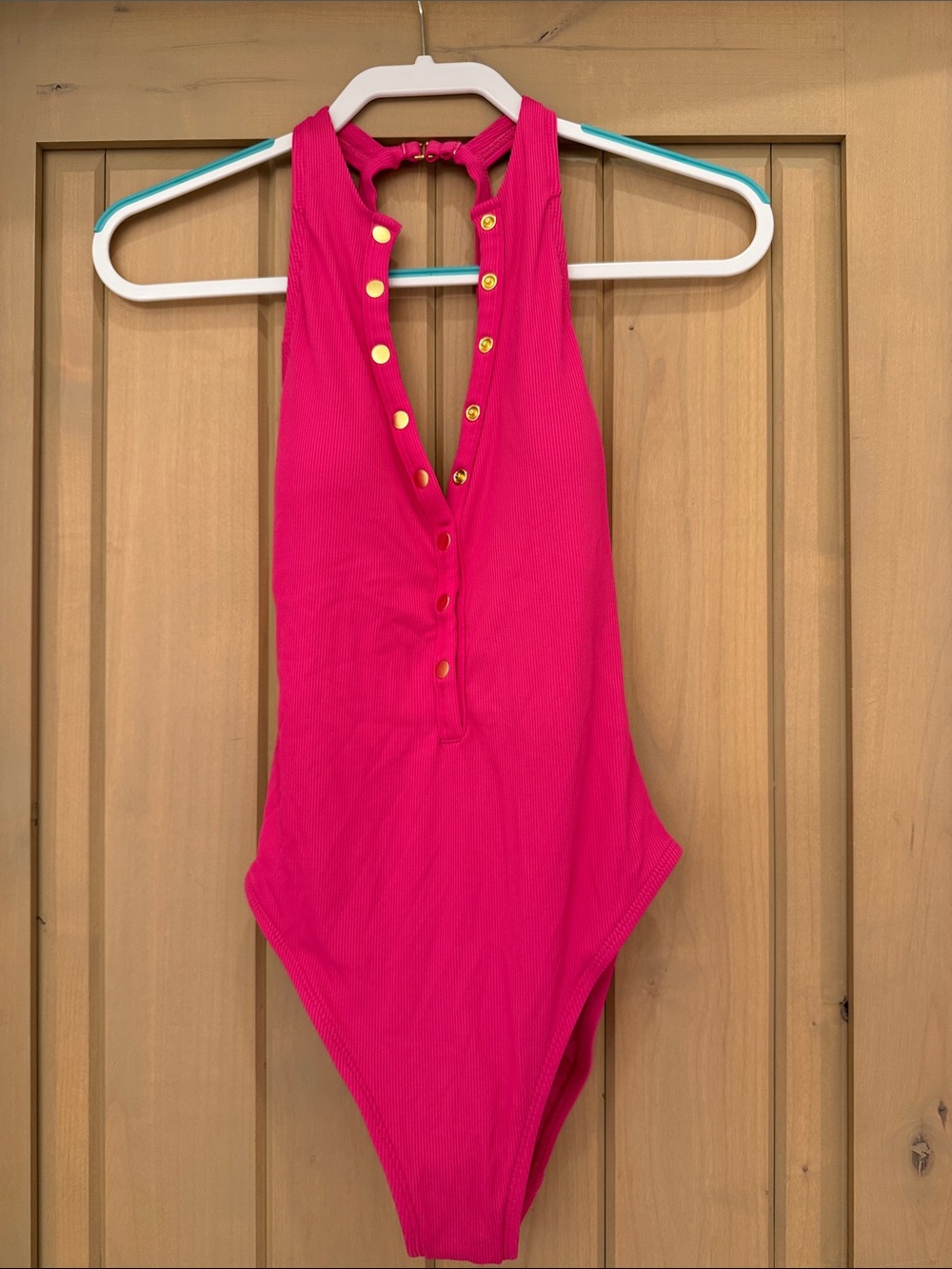 NWOT Robin Piccone Amy Ribbed One Piece - Picture 4 of 7
